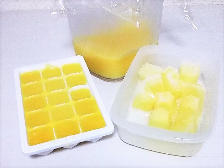 カボス果汁の冷凍保存